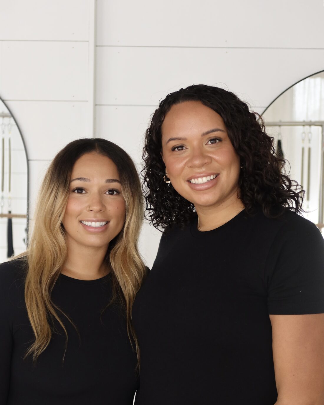 Chelsea Thiessen and Ashlee Blenkhorn, the sisters who founded ALYN Pilates Studio